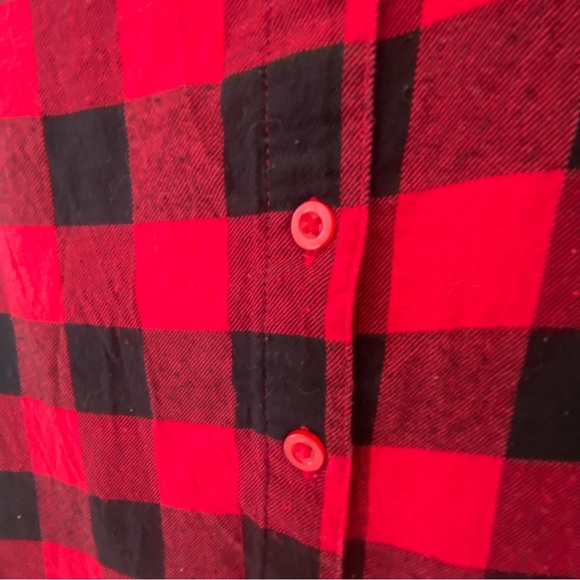 Girls Flannel, Buffalo Check, Justice, SZ (10) - Picture 5 of 6